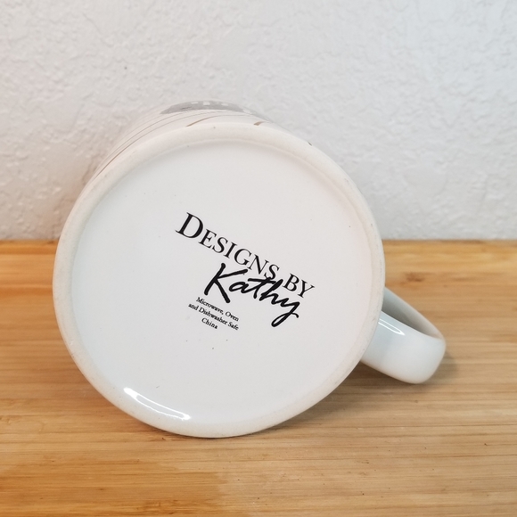 Cream Coffee Mug with "There's No Place Like Home" by Designs by Kathy - Picture 3 of 6